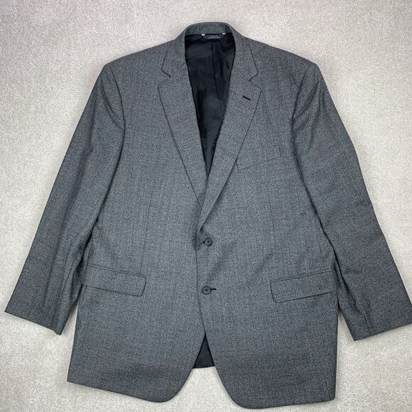 Brooks Brothers E. Thomas 1818 Madison Fit Plaid Wool Suit Mens 50R Pants 44x31 - Picture 2 of 16